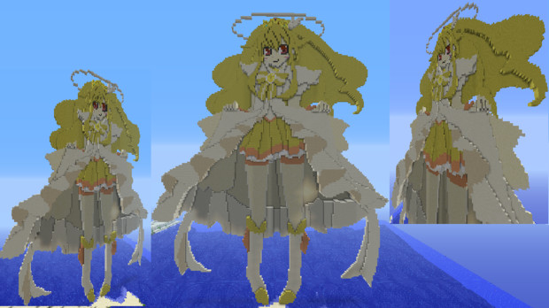 マインクラフトでキュアピース プリンセスフォーム もももやし さんのイラスト ニコニコ静画 イラスト
