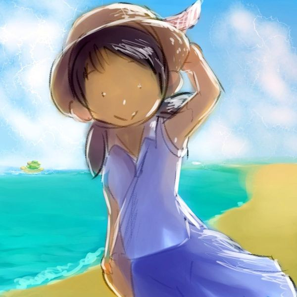 麦わら帽子 女の子 イラスト 簡単 Ituirasuto