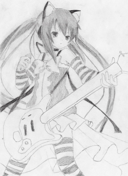鉛筆 あずにゃん 本家様本当に申し訳ありません A A さんのイラスト ニコニコ静画 イラスト