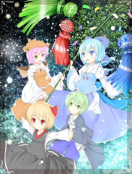 七夕ルテット 夏風あき さんのイラスト ニコニコ静画 イラスト