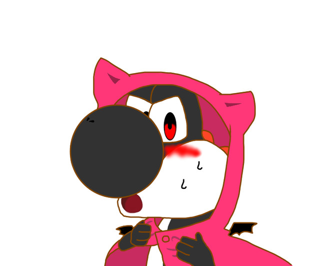 ネコミミフードポンチョダークヨッシー リトヨシ さんのイラスト ニコニコ静画 イラスト