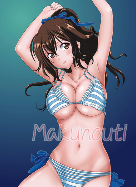 水着なセンパイ Makunouti さんのイラスト ニコニコ静画 イラスト
