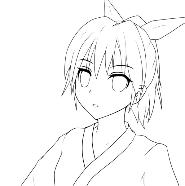浴衣 線画 Rillust さんのイラスト ニコニコ静画 イラスト