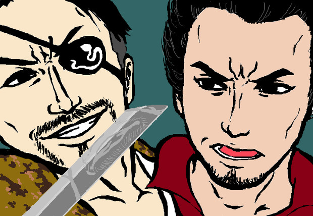 真島の兄さんと桐生ちゃん まぁ さんのイラスト ニコニコ静画 イラスト