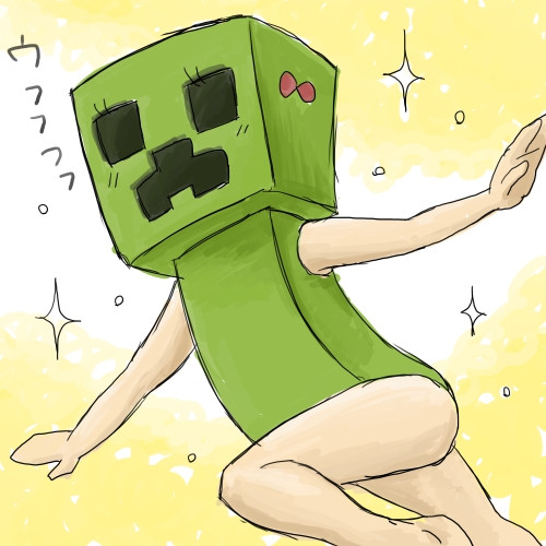 クリーパーの擬人化 ニコニコ静画 イラスト