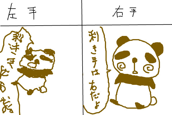 右手と左手で絵をかいてみた 柊乃 さんのイラスト ニコニコ静画 イラスト