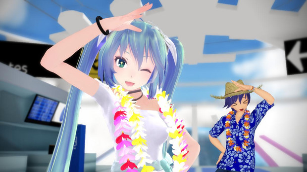 Mmd レイ 花飾り を作ってみました 配布 Mu さんのイラスト ニコニコ静画 イラスト