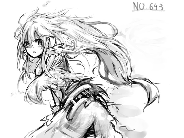 レシラム擬人化落書き 昧堵みど さんのイラスト ニコニコ静画 イラスト