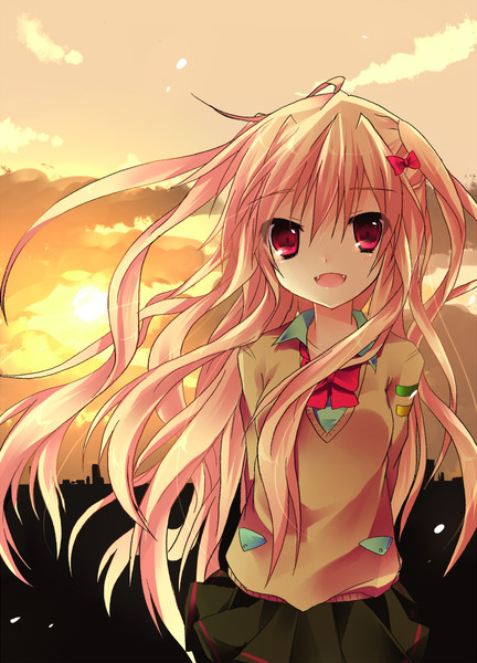 100以上 夕焼け イラスト 女の子 夕焼け イラスト 女の子