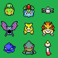 ペイントで好きなポケモンを描いてみた