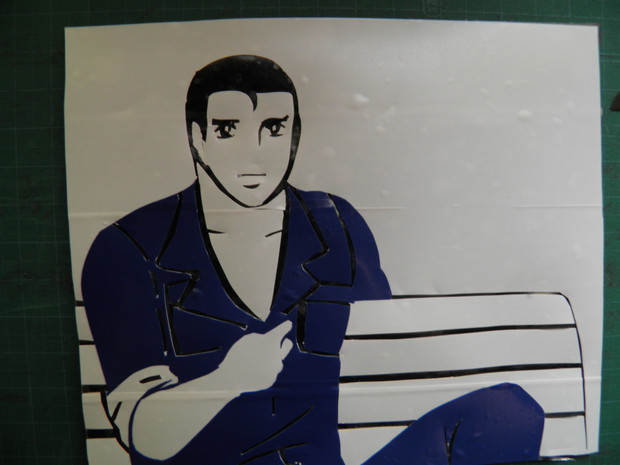 ビニールテープで 青いツナギのいい男 なぜ描いた ニコニコ静画 イラスト