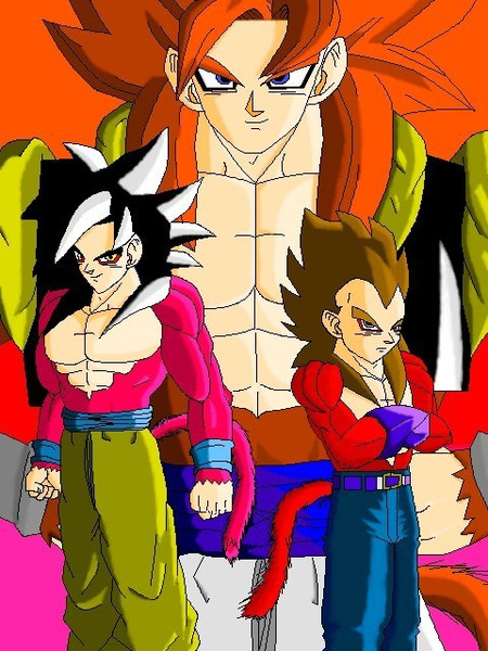 ドラゴンボールGT セル画 悟空とベジータSS4大判 Yahoo!オークション - ドラゴンボールGT スーパーサイヤ人4
