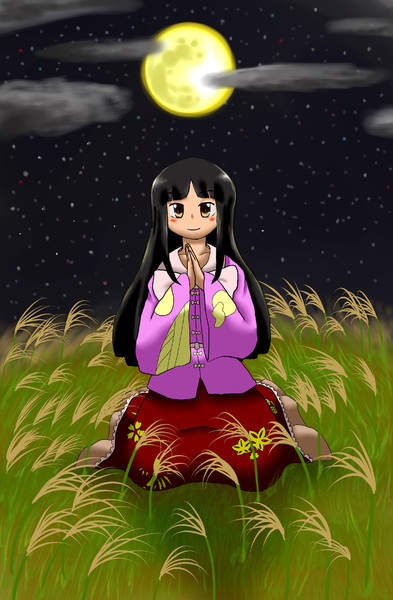十五夜の満月に 刺蜂 さんのイラスト ニコニコ静画 イラスト