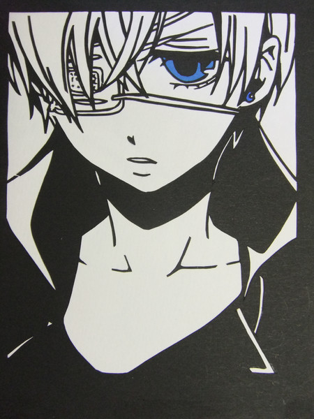 黒執事 切り絵 シエル 和泉 さんのイラスト ニコニコ静画 イラスト