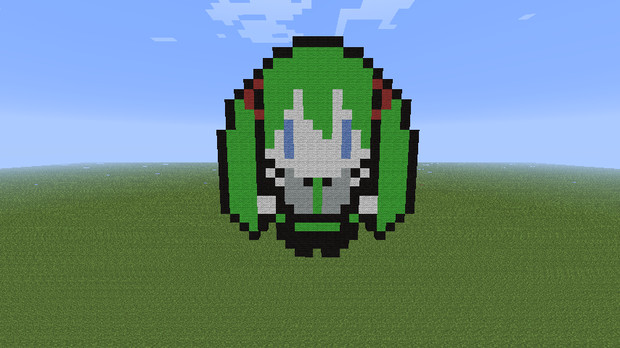 Minecraft 初音ミク ドット絵 たかしな さんのイラスト ニコニコ静画 イラスト