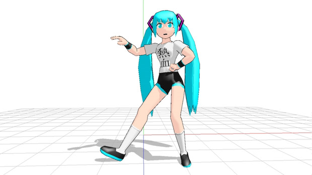 体育会系なミク ニコニコ静画 イラスト