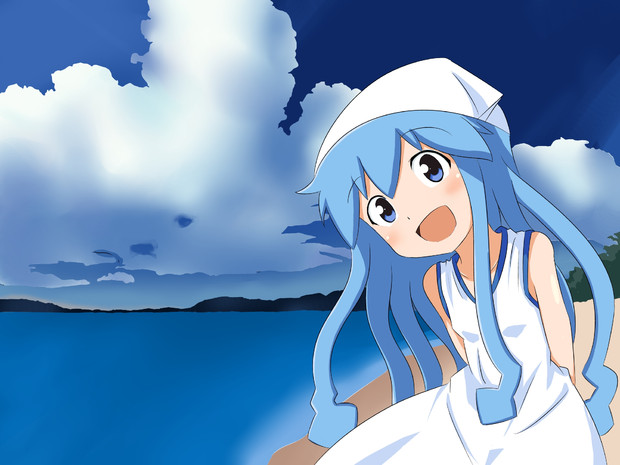 イカ娘描いてみたお ときゅ さんのイラスト ニコニコ静画 イラスト