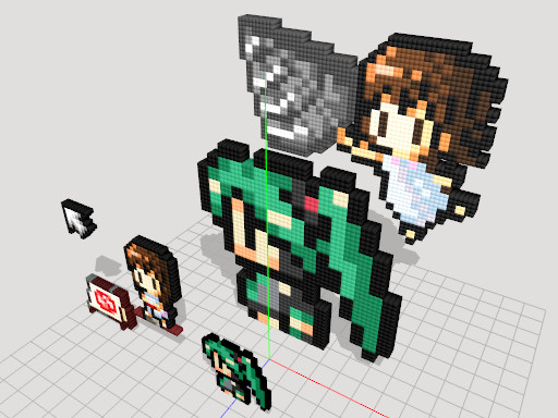 Mmd ドット絵エフェクトモデル わたり さんのイラスト ニコニコ静画 イラスト