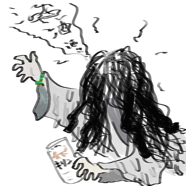 ワカメ貞子 ｍ川ﾟd川ｍ べむ さんのイラスト ニコニコ静画 イラスト