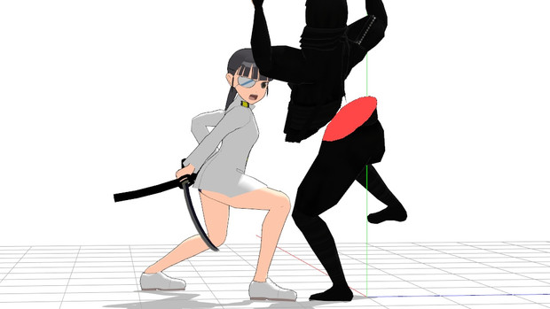 【MMD】まっぷたつエフェクト使ってみました（ストパン）