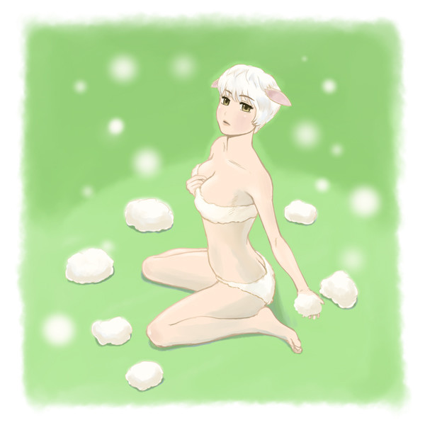Rtされたから羊を擬人化した女の子を描いてみた タナカヒデトモ さんのイラスト ニコニコ静画 イラスト