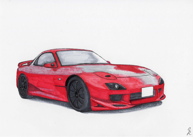 Fd3s Rx 7 Feedエアロ さっちゃん さんのイラスト ニコニコ静画 イラスト