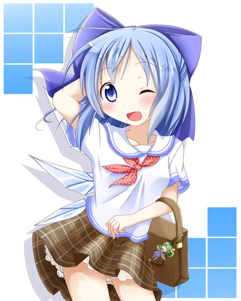 制服チルノはこんなにもかわいい 修正 ｍ くん さんのイラスト ニコニコ静画 イラスト