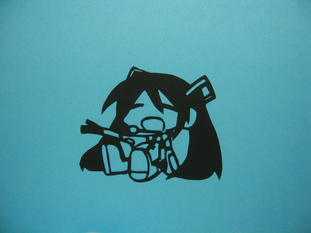 ボカロ 初音ミク 切り絵 豹羅 さんのイラスト ニコニコ静画 イラスト