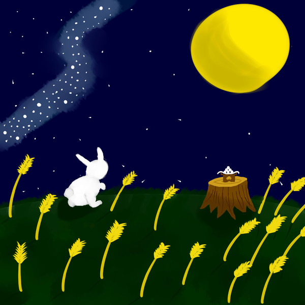 風景画 お月見うさぎ まいたけ さんのイラスト ニコニコ静画 イラスト