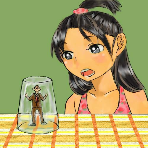 あき 小さいおっさん見つけた アサダユウ さんのイラスト ニコニコ静画 イラスト