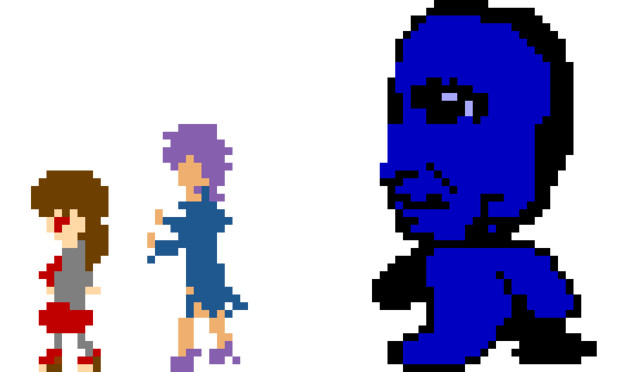 イブとギャリーと青鬼のドット絵 ベプラス さんのイラスト ニコニコ静画 イラスト
