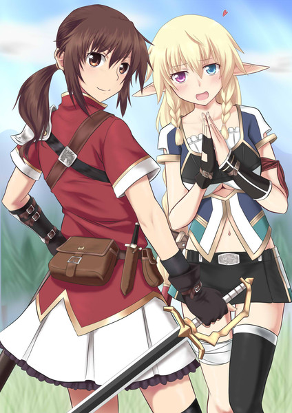 冒険家とエルフ ニコニコ静画 イラスト