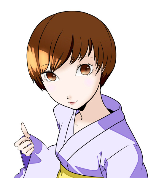 マウス ペルソナ４のショートカットの女の子描いた W Sai ニコニコ静画 イラスト