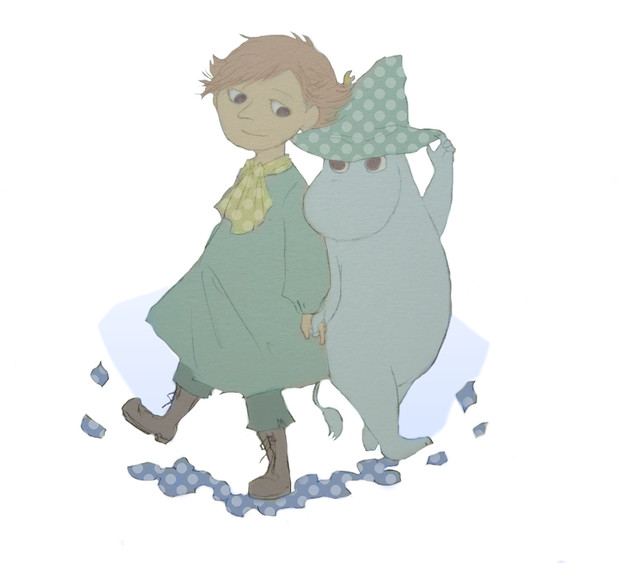 スナフキンとムーミン あずき さんのイラスト ニコニコ静画 イラスト