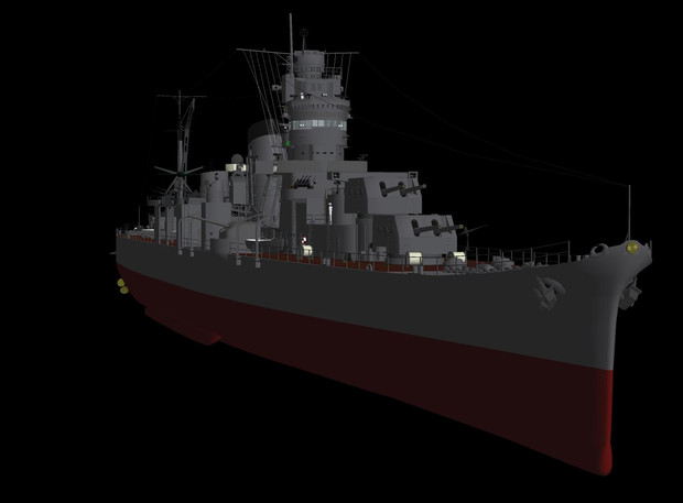 軽巡洋艦 「阿賀野」型っぽいやつ / HI さんのイラスト ニコニコ静画 (イラスト)