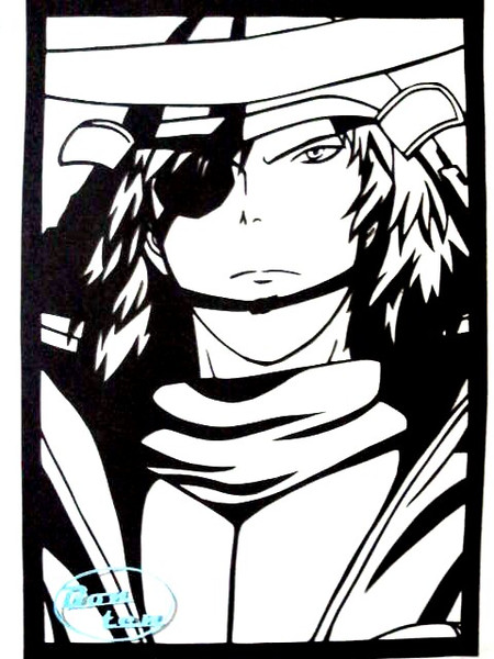 【切り絵】伊達政宗 5【戦国BASARA】