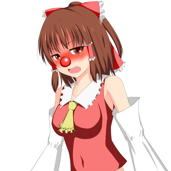 真っ赤なお鼻の博麗さーんは 水樹 さんのイラスト ニコニコ静画 イラスト