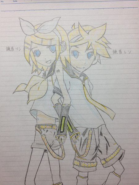 公式の鏡音リン レン描いてみた あゆら さんのイラスト ニコニコ静画 イラスト