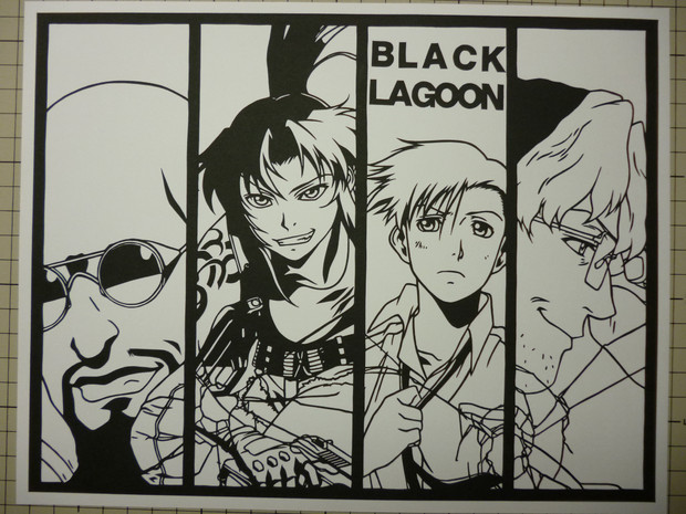 切り絵 ラグーン商会 バシ さんのイラスト ニコニコ静画 イラスト