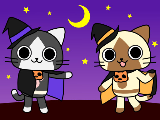 ハロウィンアイルー メラルー ぎんこ さんのイラスト ニコニコ静画 イラスト