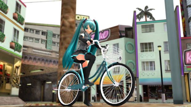 らぶ式自転車ミクさん ぽんくわ さんのイラスト ニコニコ静画 イラスト