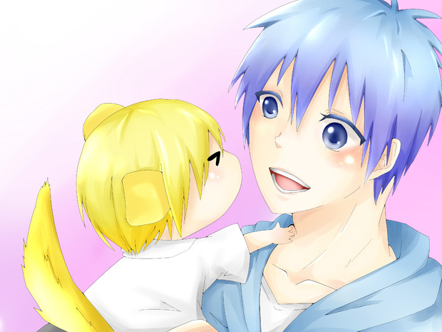 黒子と黄瀬犬 えこぉ さんのイラスト ニコニコ静画 イラスト