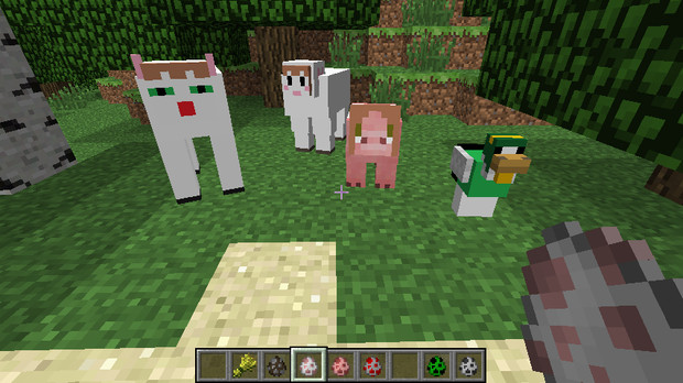 minecraft用アイマスクリーチャー風動物スキン