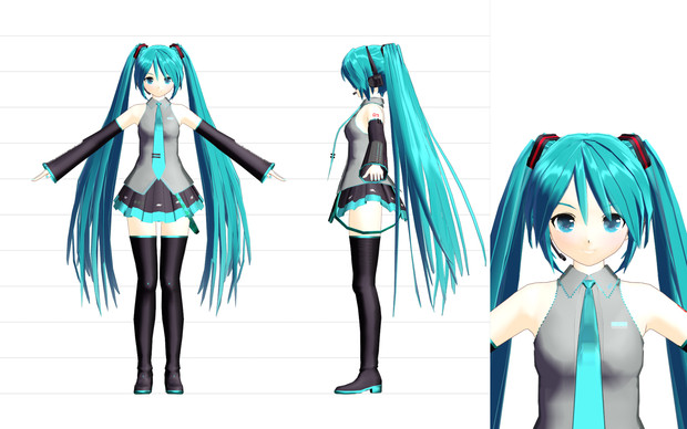 Miku Id2nd 葉月式ミク Mmd好きだった人 さんのイラスト ニコニコ静画 イラスト