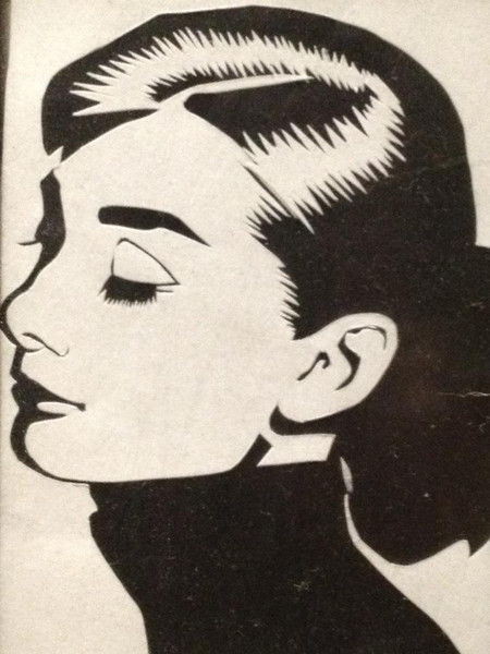【切り絵】Audrey Hepburn