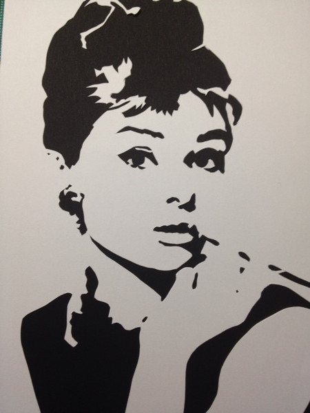 【切り絵】Audrey Hepburn