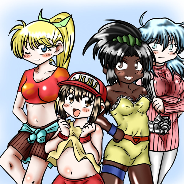 爆走兄弟レッツ ゴー の女の子四選 もしゅじん さんのイラスト ニコニコ静画 イラスト