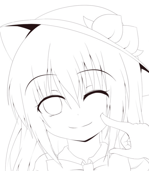 てんしのほっぺ 線画 エヴァンドラゴン さんのイラスト ニコニコ静画 イラスト