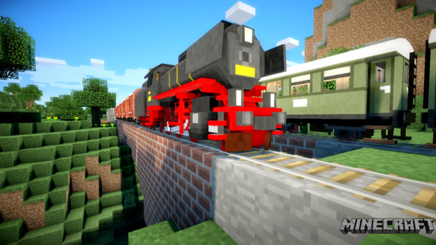 Minecraft 壁紙 Trains Zeppelin 影 水 Hawkeye さんのイラスト ニコニコ静画 イラスト