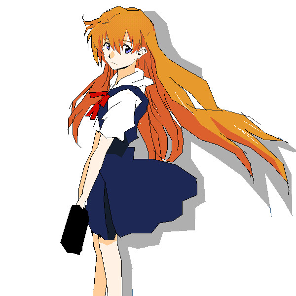 髪を下ろしたアスカ Mk Ura さんのイラスト ニコニコ静画 イラスト